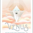 NASA JPL Colorful Space Tourism Travel Poster 20x30 Venus Planet Exploration