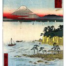 JAPANESE PAINTING POSTER The Sea off the Miura Peninsula 20x30 ANDO HIROSHIGE