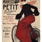 MANEGE PETIT vintage poster ADRIEN barrere FRANCE 1899 20x30 collectors