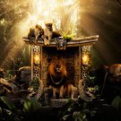 DEN OF LIONS poster WILD majestic playful languid BRIGHT LIGHT jungle 20x30