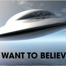 I WANT TO BELIEVE classic ufo flying saucer COLLECTORS POSTER unusual 20x30