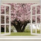 WINDOW into CHERRY TREE beautiful spring INSPIRATIONAL photo poster 20x30