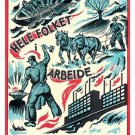 1933 NORWEGIAN POLITICAL PROPAGANDA vintage poster INDUSTRY 20x30 historic