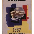Paris International Exhibition VINTAGE POSTER Paul Colin France 1937 20x30