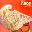 FLY TWA JETS to GREECE vintage travel poster COLLECTORS AIRLINE 20x30 new