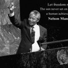 Nelson Mandela at UNITED NATIONS quote INSPIRATIONAL POSTER 20x30 freedom
