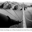 GOLDEN GATE BRIDGE marin headlands view from SOUTH TOWER arts poster 20x30