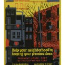 help your neighborhood VINTAGE PROPAGANDA POSTER USA 1936 20x30 collectors!