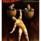 the sandow trocadero vaudevilles VINTAGE 1894 PERFORMING ARTS POSTER 20x30