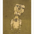 PAUL KLEE gespenst eines genies (GHOST OF A GENIUS) vintage art poster 20x30