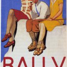 footwear sports EMIL CARDINAUX switzerland 1928 VINTAGE poster RARE NEW 20x30