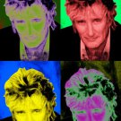 ROD STEWART celebrity singer POP ART POSTER multiple images 20x30 rare NEW