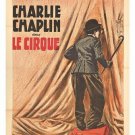 CHARLIE CHAPLIN LE CIRQUE french vintage movie poster COMEDIC GENIUS 20x30