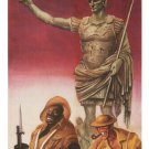 will NOT PREVAIL vintage POSTER gino BOCCASILE italy 1944 20x30 first RATE