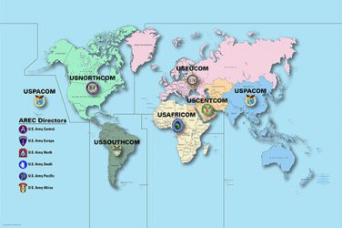 U.S. Army Reserve Worldwide global footprint assets & capabilities Poster