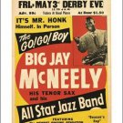 big jay MCNEELY all star JAZZ BAND vintage poster COLLECTORS COLORFUL 20x30 big jay MCNEELY all star JAZZ BAND vintage poster COLLECTORS COLORFUL 20x30