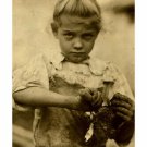 7-Year Old Rosie OYSTER SHUCKER by Lewis Hine VINTAGE POSTER vintage 1913