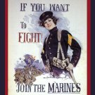 JOIN THE MARINES vintage ad poster h christy united states 1915 20x30 NEW