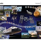 NASA Scientific Educational Astronomy Shuttle Atlantis Tribute Poster 24x36