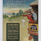GOLDEN STATE LIMITED vintage train travel poster UNITED STATES 1902 20x30