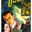 the uninvited MOVIE POSTER RAY MILLAND RUTH HUSSEY mystery romance 20x30