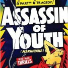 VINTAGE ANTI-MARIJUANA statement poster ASSASSIN OF YOUTH warning 20x30 NEW