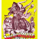 movie poster WEREWOLVES ON WHEELS motorcyle gang "BRIDE OF SATAN" 20x30