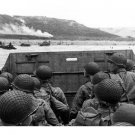 ARMY beach landing poster 20x30 WW2 WAR history b/w photo GUNS helmets