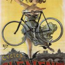 cycles clément VINTAGE BIKE AD poster jean de paléologue FRANCE 1898 20x30