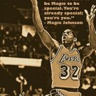 you don't have to be magic to be special MAGIC JOHNSON quote poster 20x30