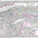 1867 MITCHELL MAP OF NEW YORK CITY poster historic detailed streets 20x30-PY1 1867 MITCHELL MAP OF NEW YORK CITY poster historic detailed streets 20x30-PY1