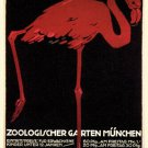 zoologischer garten VINTAGE AD POSTER L. Hohlwein GERMANY 1910 20x30 rare
