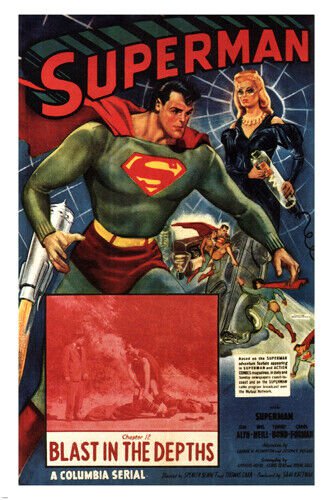 SUPERMAN by Spencer Gordon Bennet MOVIE POSTER 1948 20x30 HOT NEW VINTAGE - PY2