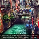 VENETIAN VIEW Inspirational Poster Quote 20x30 romantic ITALIAN gondola