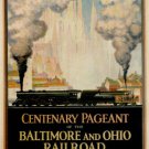 BALTIMORE & OHIO railroad  by L vasser elam US 1927 20x30 memorabilia HOT NEW