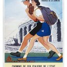 vintage train travel poster ITALY COLLECTORS COLORFUL sporty hot new 20x30