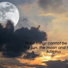 SUN and MOON INSPIRATIONAL poster BUDDHA quote on TRUTH 20x30 wisdom