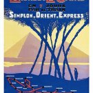 london to cairo FRENCH TRAIN vintage travel poster INTERNATIONAL 20x30 HOT