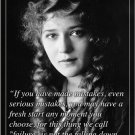 MARY PICKFORD distinguished american actress INSPIRING quote poster 20x30 MARY PICKFORD distinguished american actress INSPIRING quote poster 20x30