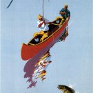 CANADA for game fish Thomas Hall vintage TRAVEL poster 1939 20x30 UNIQUE  - RY2