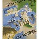 JUNOT chemin du nord STARN vintage travel poster FRENCH RARE unique 20x30