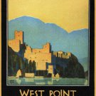 West Point VINTAGE TRAVEL POSTER Leslie Ragan United States 1934 20x30 RARE
