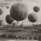 GERMAN international balloon race VINTAGE PHOTO 1908 b/w photography 20x30