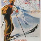 dolomiti cortina vintage travel poster franz lenhart italy 20x30 RARE PRIZED
