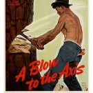 a blow to the axis VINTAGE WAR POSTER more lumber for the army 20x30 BOLD