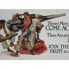 they ARE at the FRONT VINTAGE POSTER F X Leyendecker US 1917 20x30 Enlist