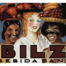 BLIZ healthy drink vintage ad poster ACHILLE MAUZAN argentina 1928 20x30 RARE