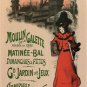 moulin de la galette VINTAGE AD poster roedel FRANCE 1896 20x30 new unique