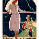 1917 decorative french VINTAGE PUBLIC HEALTH POSTER 20x30 collectors RARE!