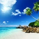 white sand beach beautiful PHOTO POSTER fantasy island blue skies 20x30 NEW white sand beach beautiful PHOTO POSTER fantasy island blue skies 20x30 NEW